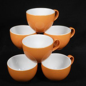 Set of 6 weighty tea cups. Steelite International UK